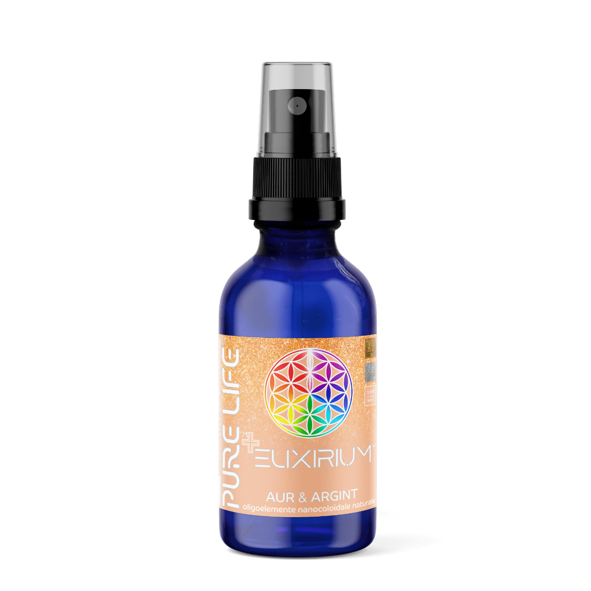Elixirium™ (Au, Ag) 35ppm, 60ml, cu pulverizator