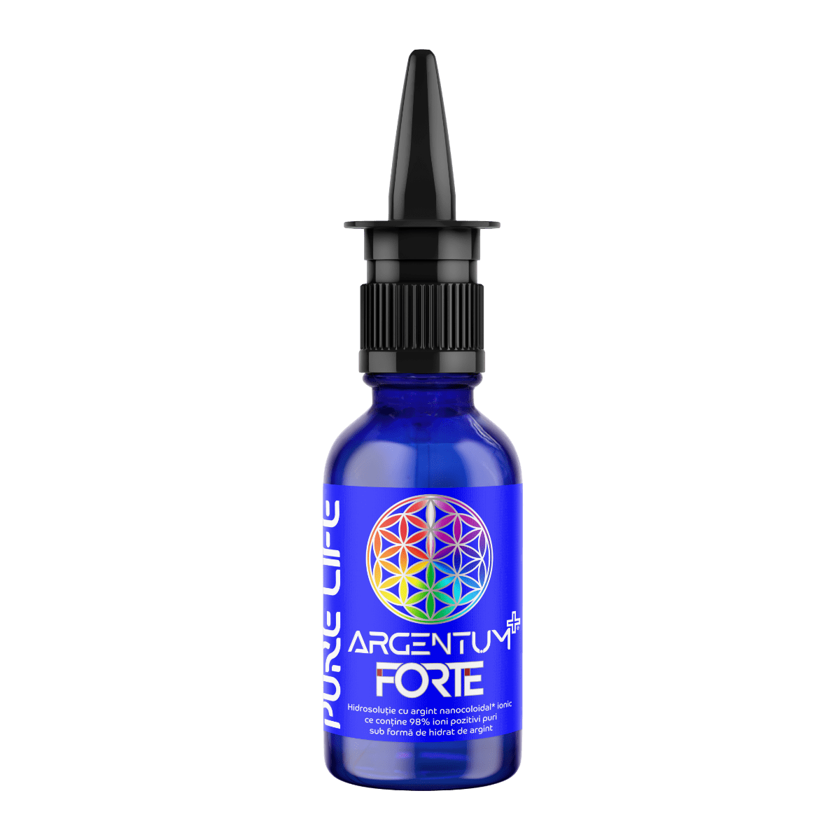 Argentum+® Forte 25ppm, 30ml, cu pulverizator nazal