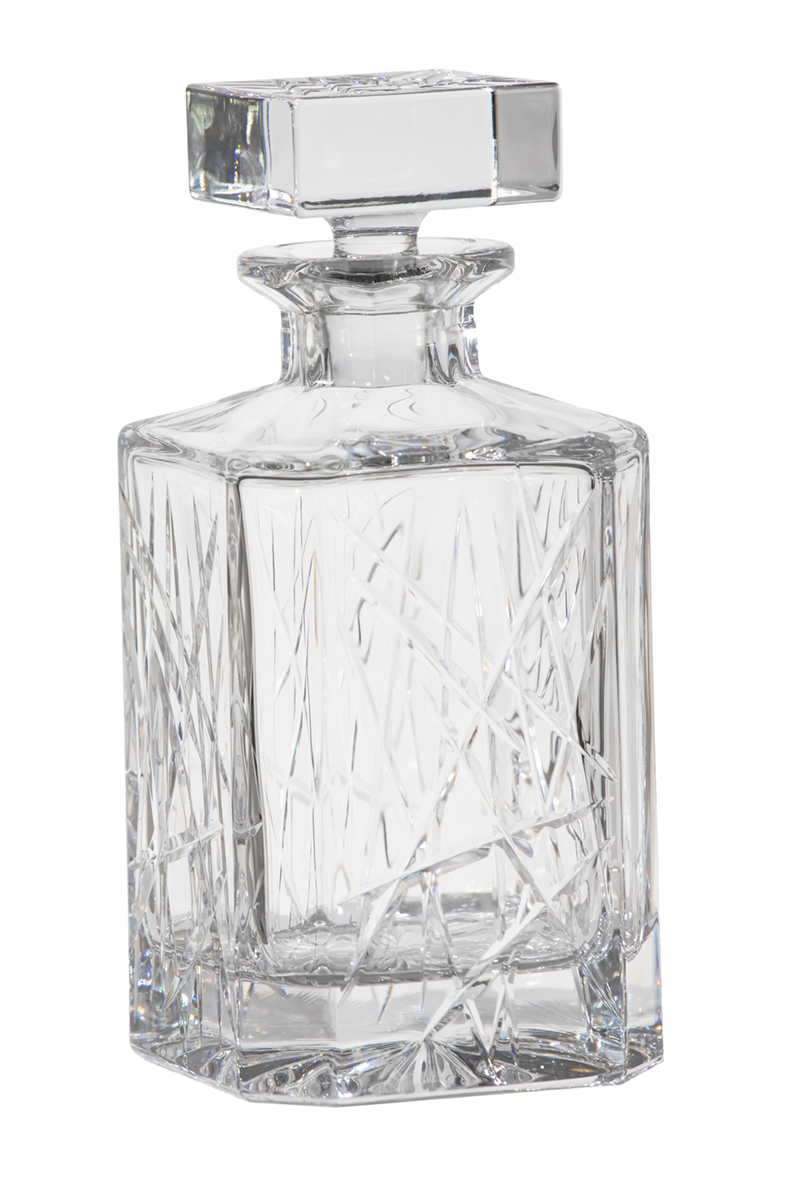 Decantor de whisky din cristal Bohemia, 800 ml