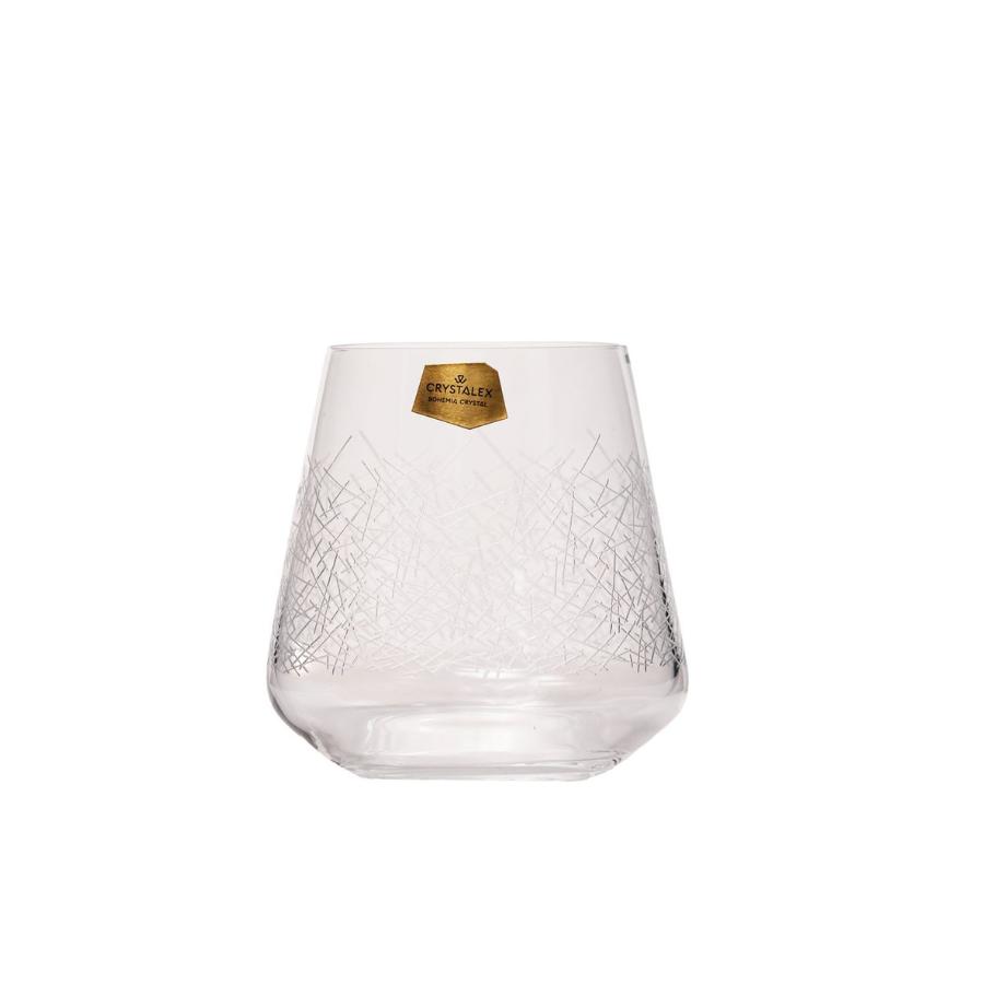SANDRA FROZEN – Set 6 pahare de whisky din sticlă cristalină Bohemia, 290 ml