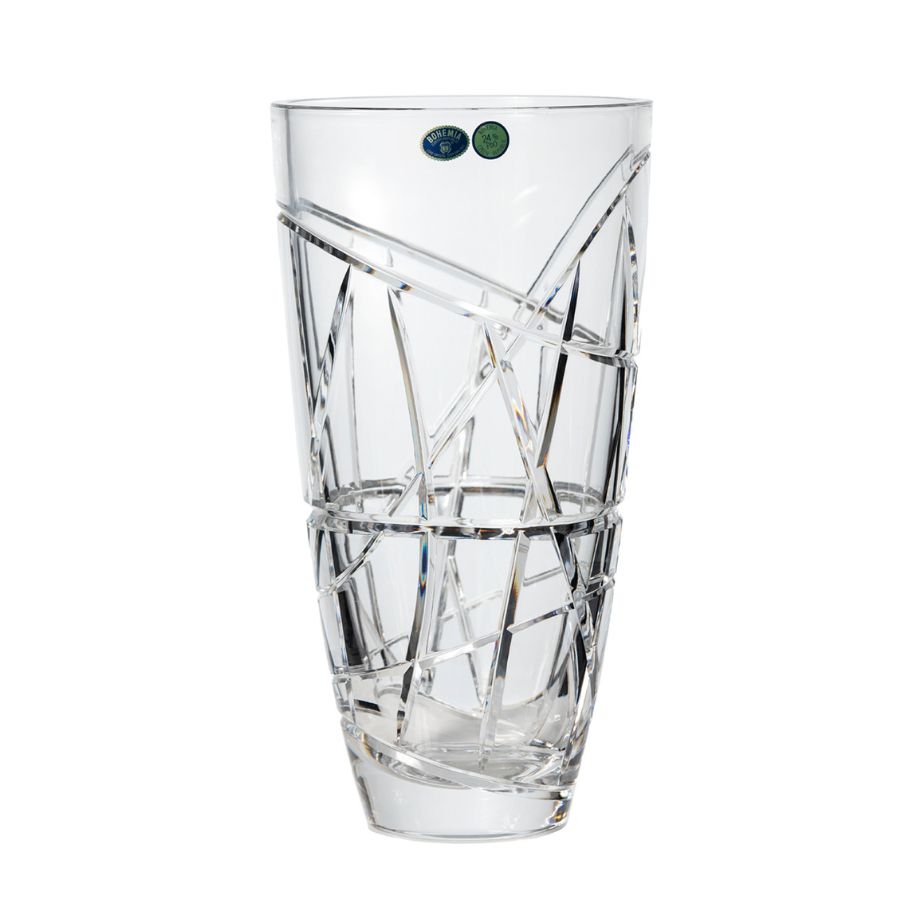 GALAXIS Vază din cristal Bohemia dreaptă, 30 cm
