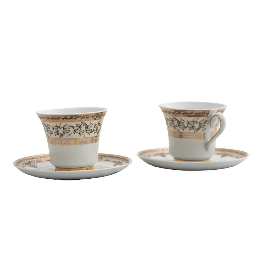 MARGARET – Serviciu de ceai/cafea din portelan 220 ml - 6 persoane (12 piese)