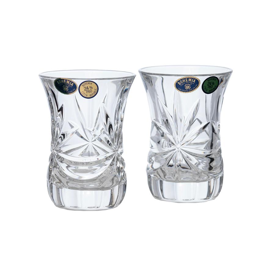 RIBON Set 6 pahare ceai cristal Bohemia, 120 ml
