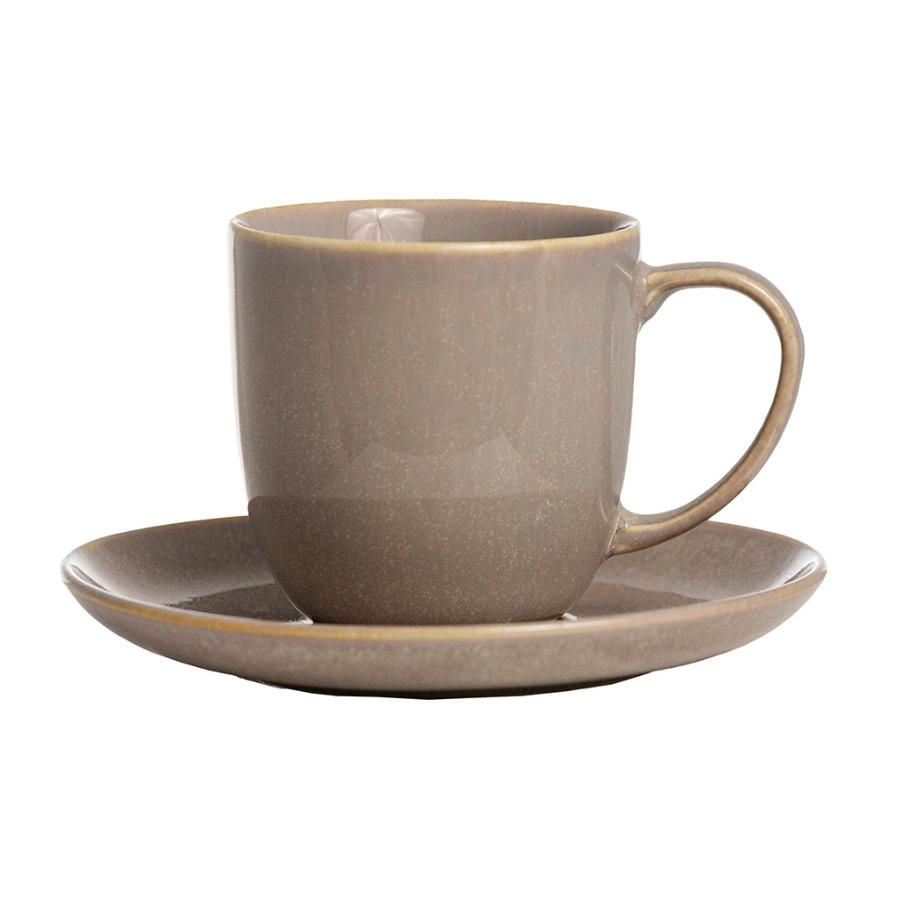 ANTALYA – Serviciu de ceai/cappuccino porțelan 240 ml, 6 persoane (12 piese)
