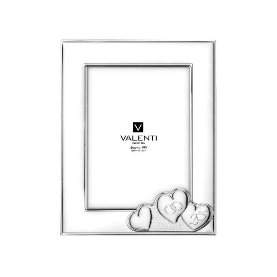 Ramă foto din argint "Inimi" 13 × 18 cm, model 52127/4L
