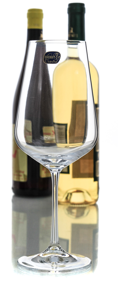 SANDRA - Set 6 pahare sticla cristalina vin 350 ml