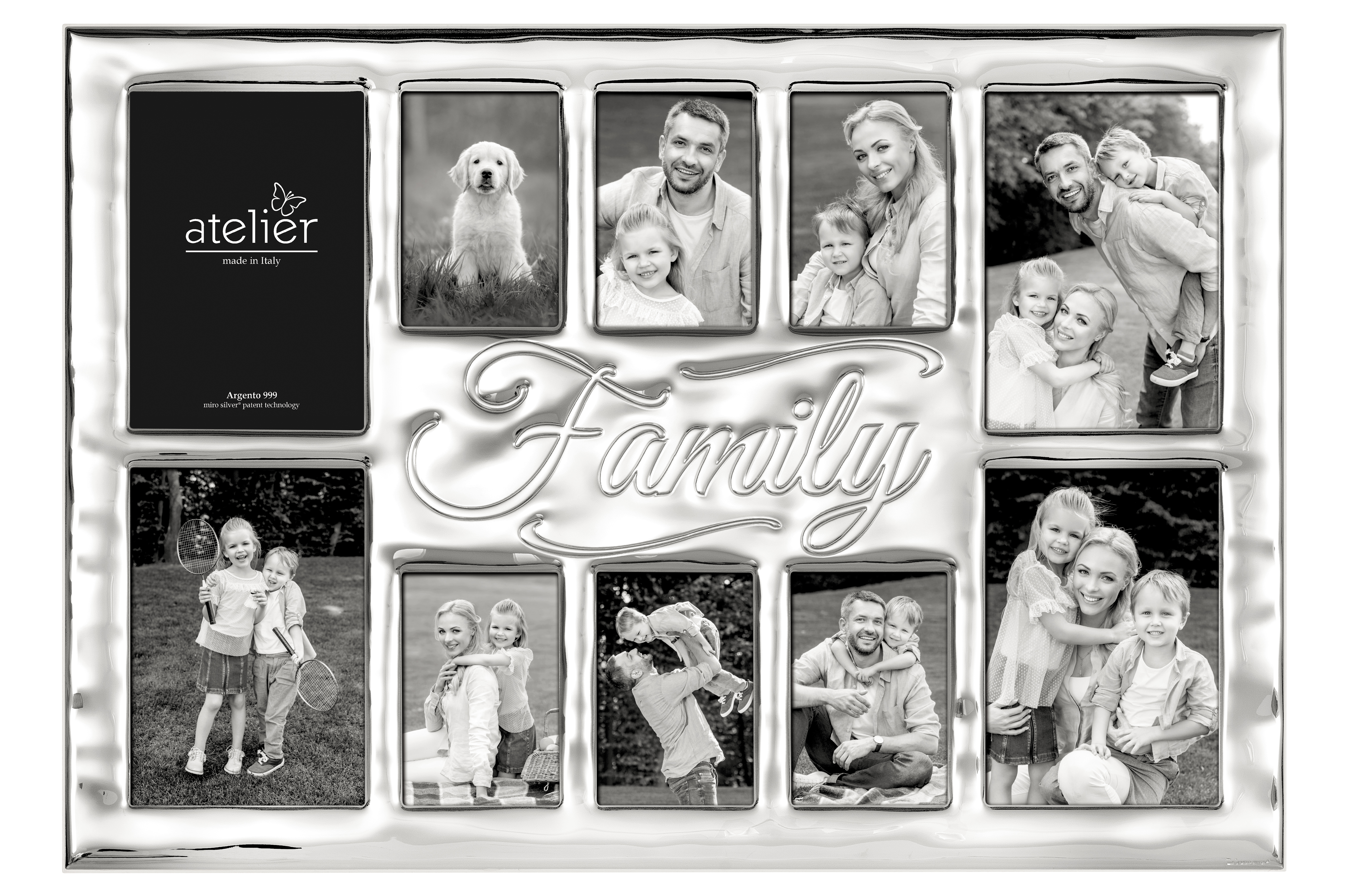 Ramă foto din argint FAMILY 35 × 48 cm
