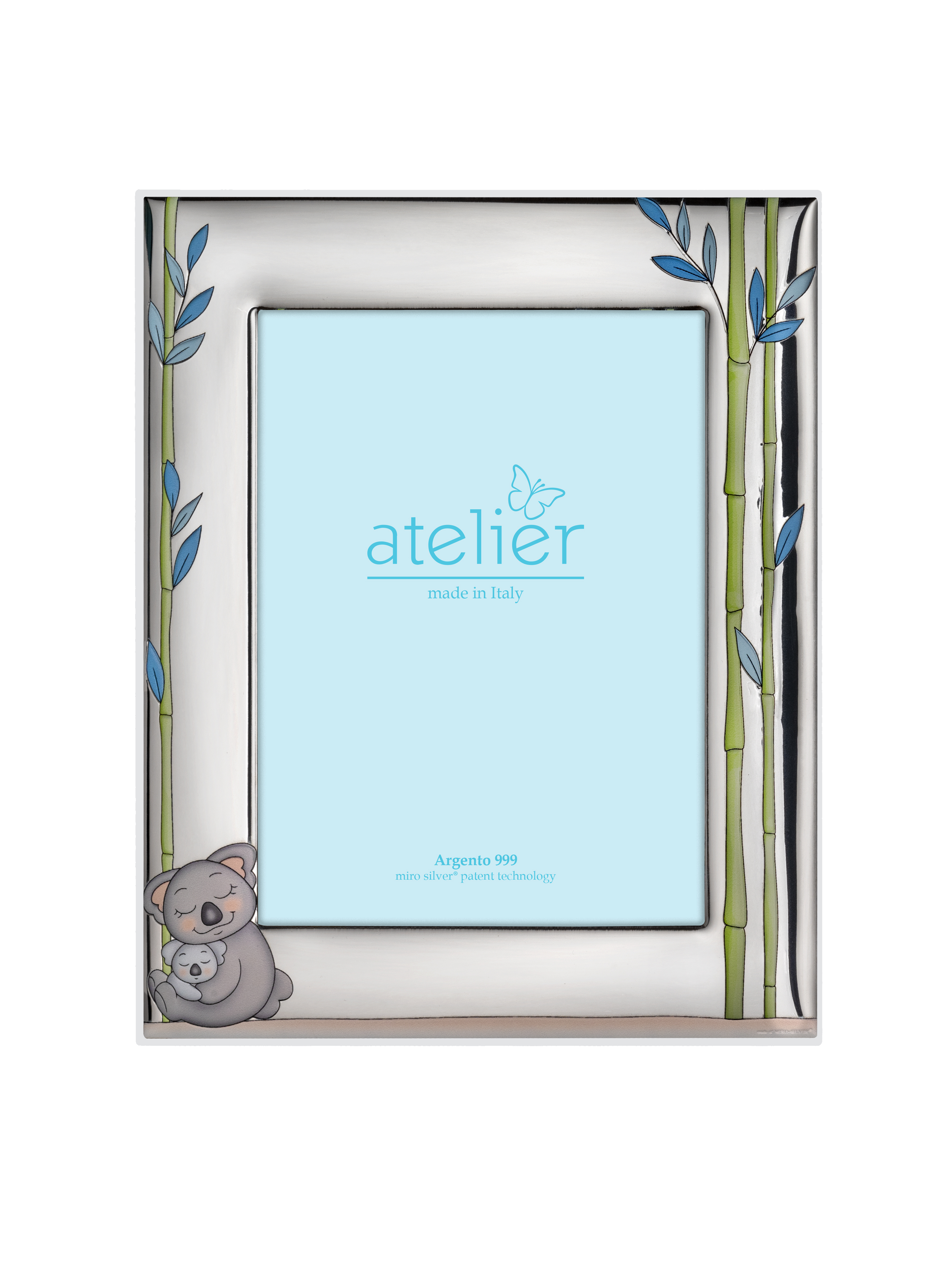 Ramă foto din argint Koala Albastru 13 × 18 cm