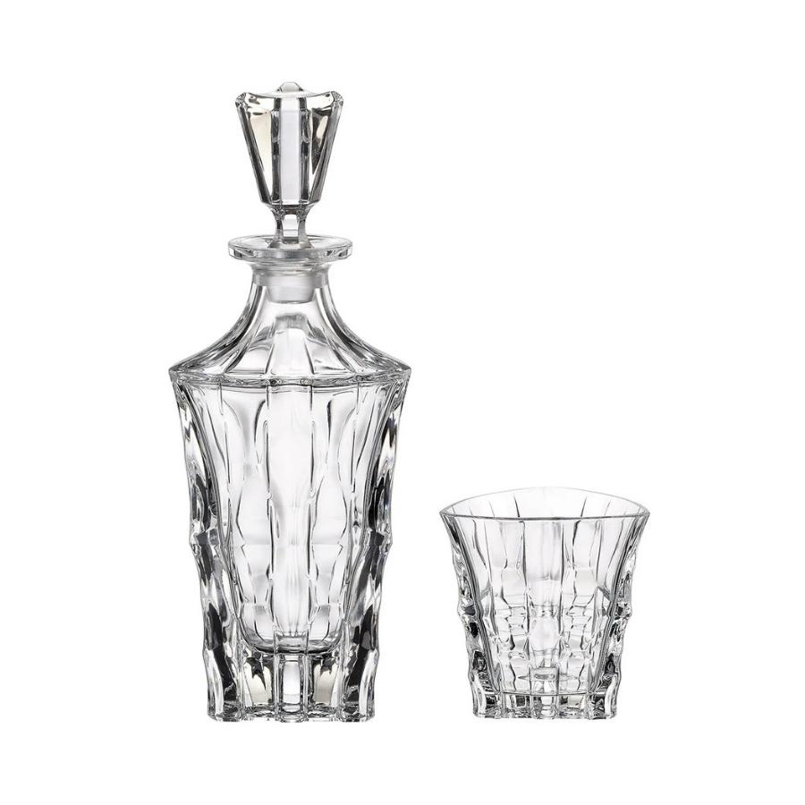 CITADELA – Set de whisky din cristal Bohemia, 7 piese (6 pahare + decantor)