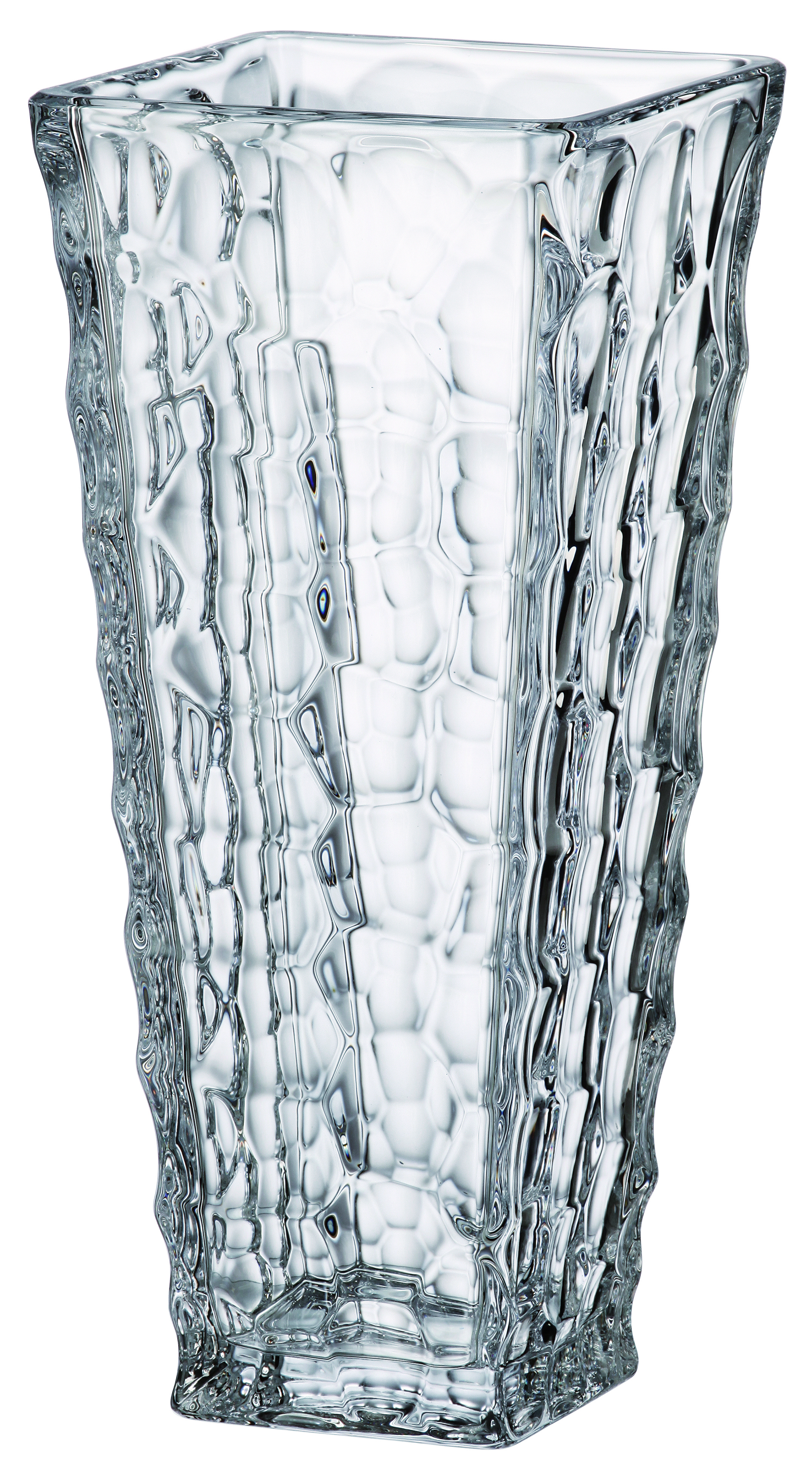 MARBLE – Vază evazată din sticlă cristalină Bohemia, 30,5 cm