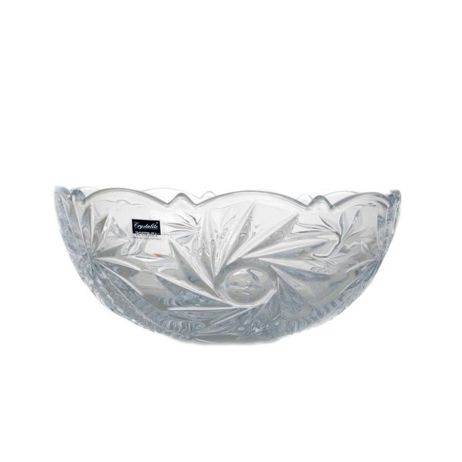 PINWHEEL – Bol sticlă cristalină Bohemia, 22 cm