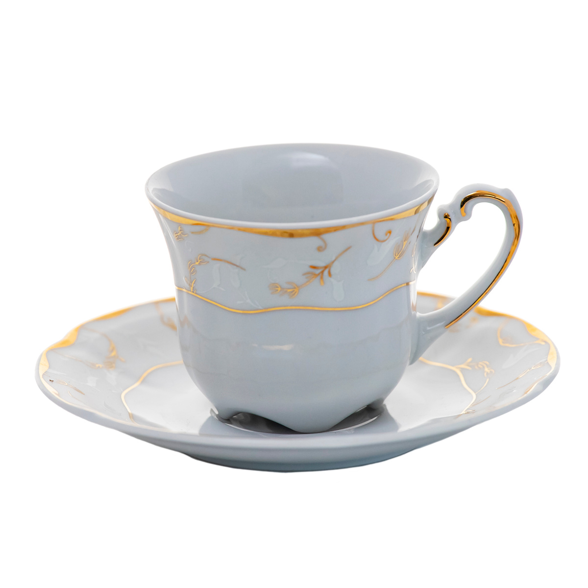VIVIEN DECOR AUR – Serviciu de cafea din porțelan 100 ml, 6 persoane (20 piese)