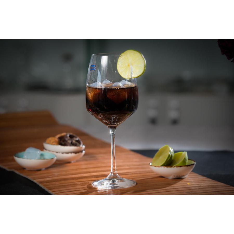 GISELLE - Set 6 pahare sticla cristalina vin / apa 560 ml 