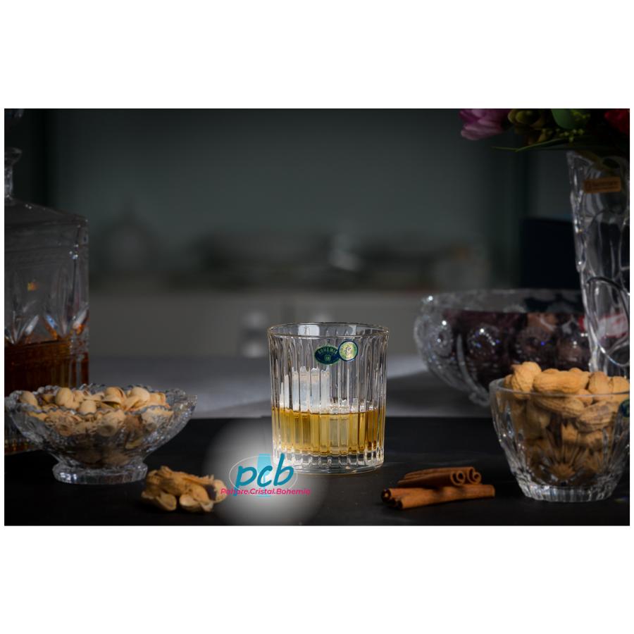 SKYLINE – Set 6 pahare de whisky din cristal Bohemia, 320 ml