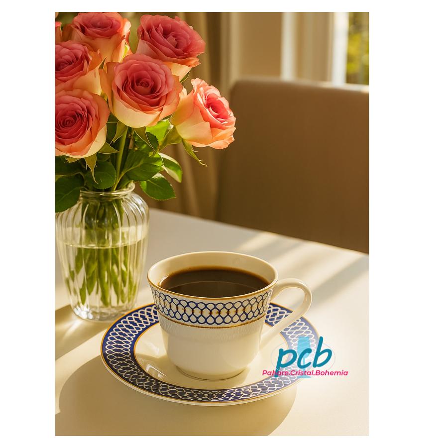 CALLIOPE – Serviciu de cafea din porțelan 100 ml, 6 persoane (12 piese)