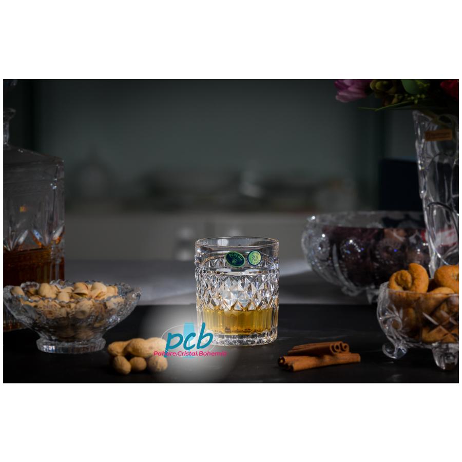 HARRY – Set 6 pahare de whisky din cristal Bohemia, 320 ml