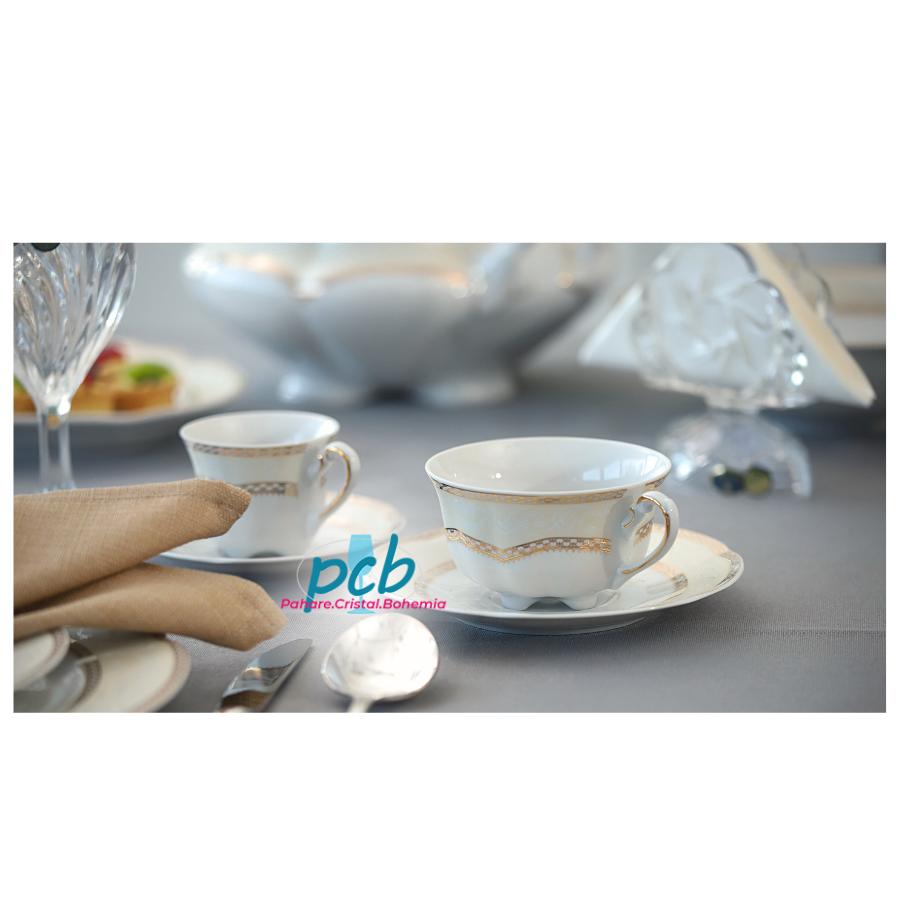 SOPHIA – Serviciu de ceai din porțelan 220 ml, 6 persoane (12 piese)