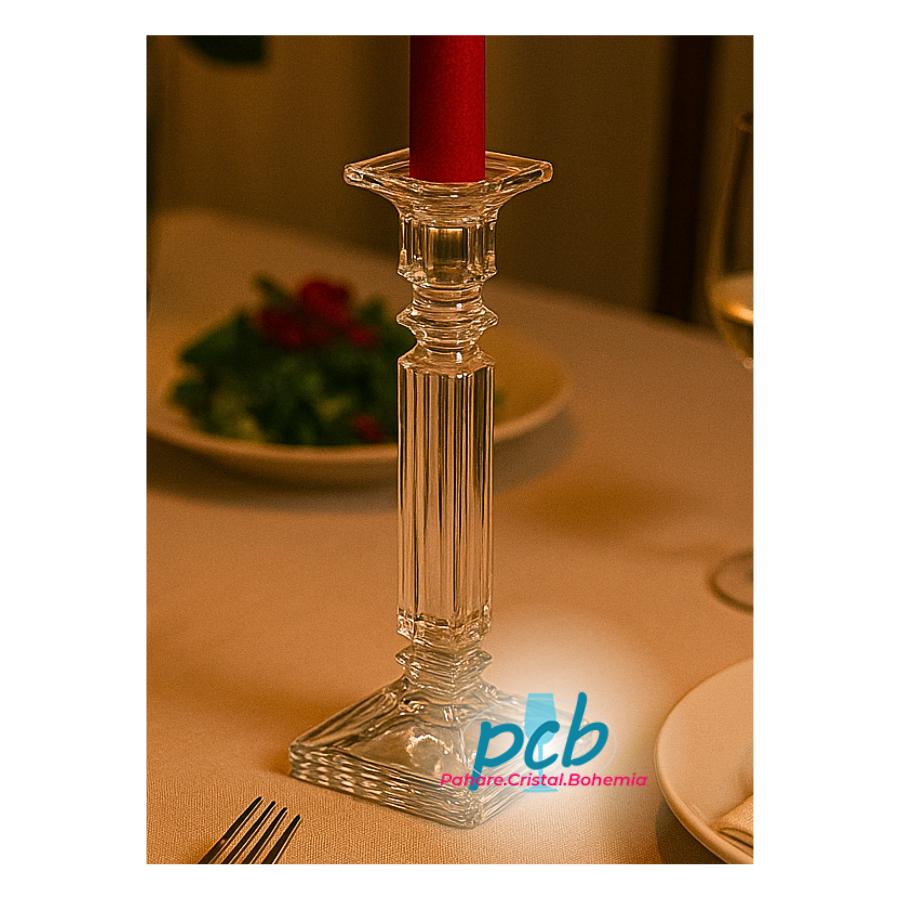EMINENCE Sfeșnic din cristal Bohemia, 30,5 cm