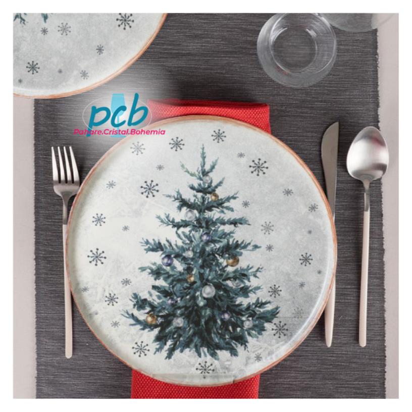 Farfurie ceramica decor "BRAD", 28 cm