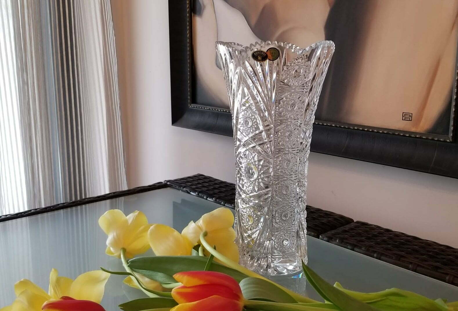 SISSI Vaza cristal Bohemia 28 cm
