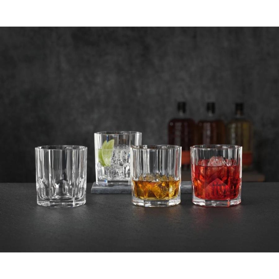 ASPEN - Set 4 pahare sticla cristalina whisky 320 ml 