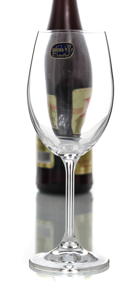 LARA - Set 6 pahare sticla cristalina vin rosu 350 ml