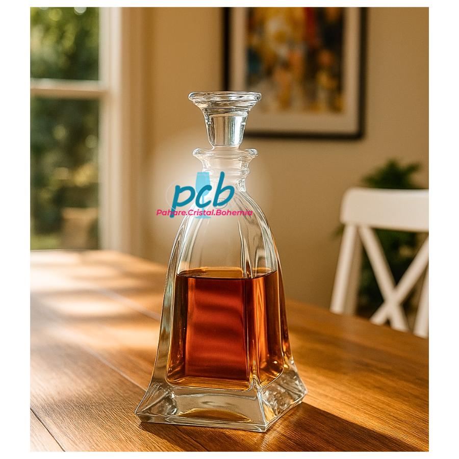 Decantor de whisky din cristal Bohemia, 750 ml
