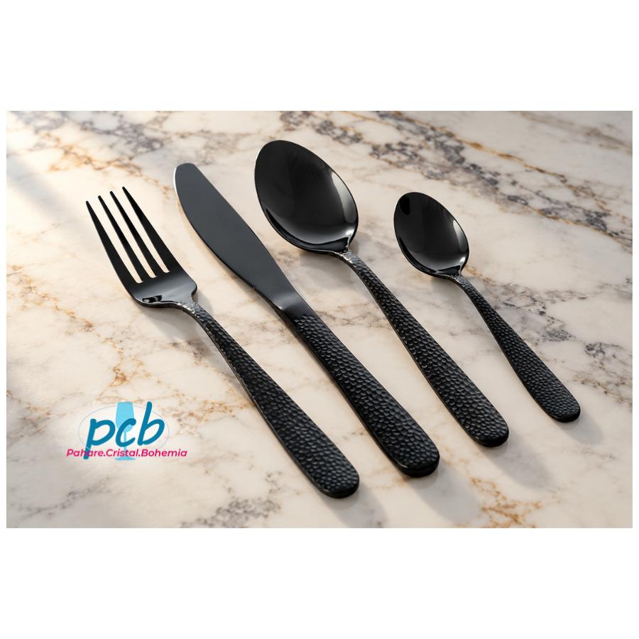 VENUS – Set de tacâmuri inox 18/0 Negre (4 persoane)