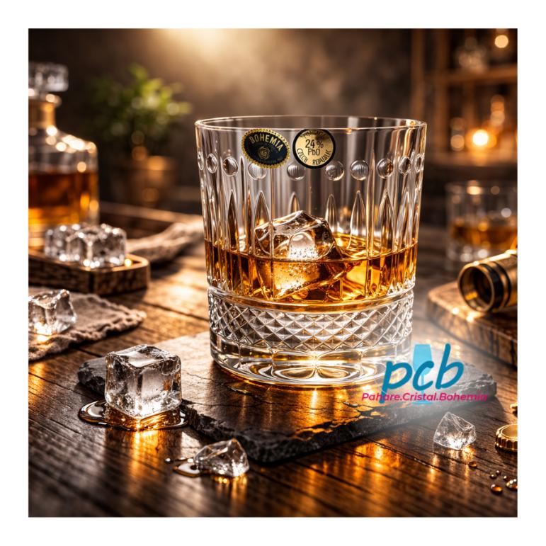 WINDSOR – Set 6 pahare de whisky din cristal Bohemia, 320 ml