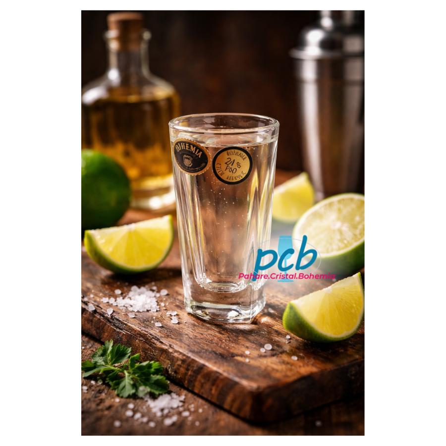 KATHRENE – Set 6 pahare de țuică din cristal Bohemia, 50 ml