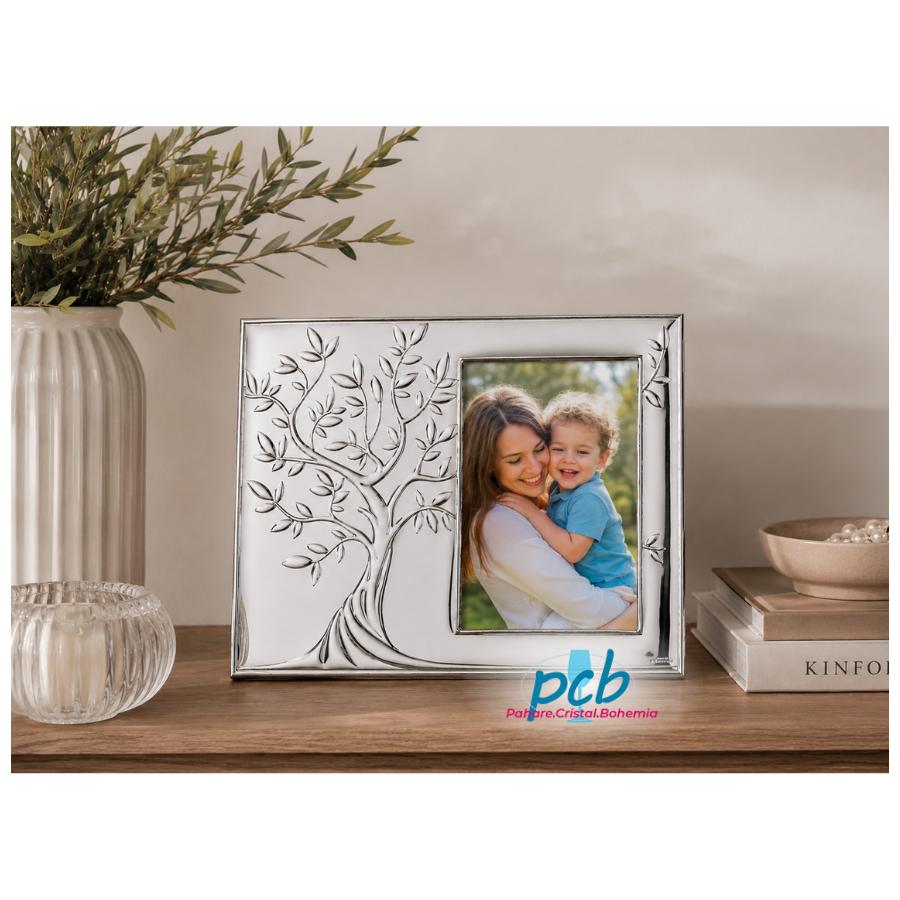 Ramă foto din argint 10 × 15 cm Pomul Vieții