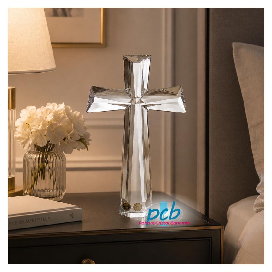 Cruce din cristal Bohemia, 28 cm