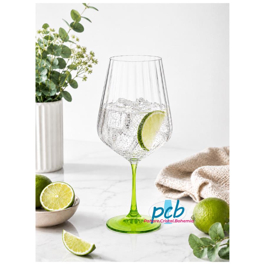 GLASGOW – Set 4 pahare sticlă cristalină Bohemia Gin Tonic, 570 ml
