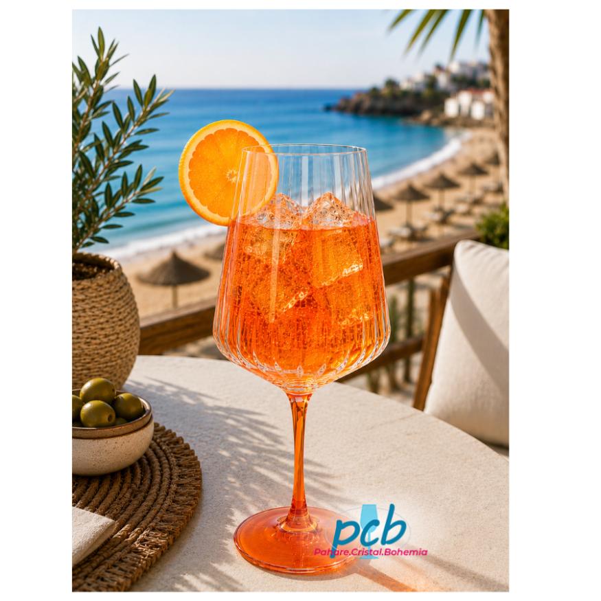 PADOVA – Set 4 pahare sticlă cristalină Bohemia Italian Spritz, 450 ml
