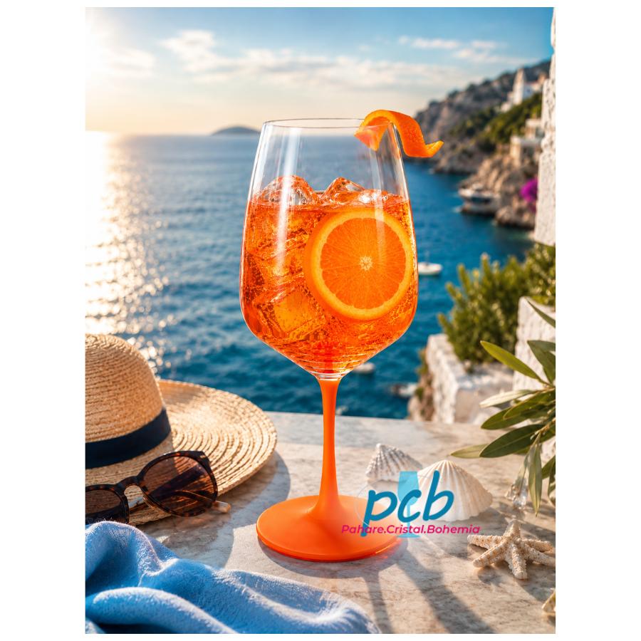 MILANO – Set 4 pahare sticlă cristalină Bohemia Italian Spritz, 560 ml