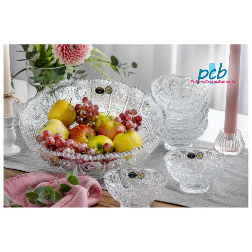 Set 7 boluri din cristal Bohemia