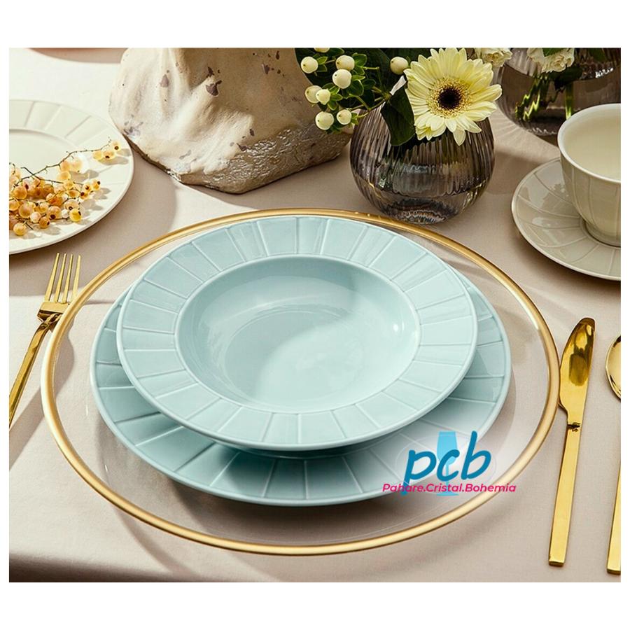 OCTAVIA MINT – Serviciu de masă din porțelan, 6 persoane (18 piese)