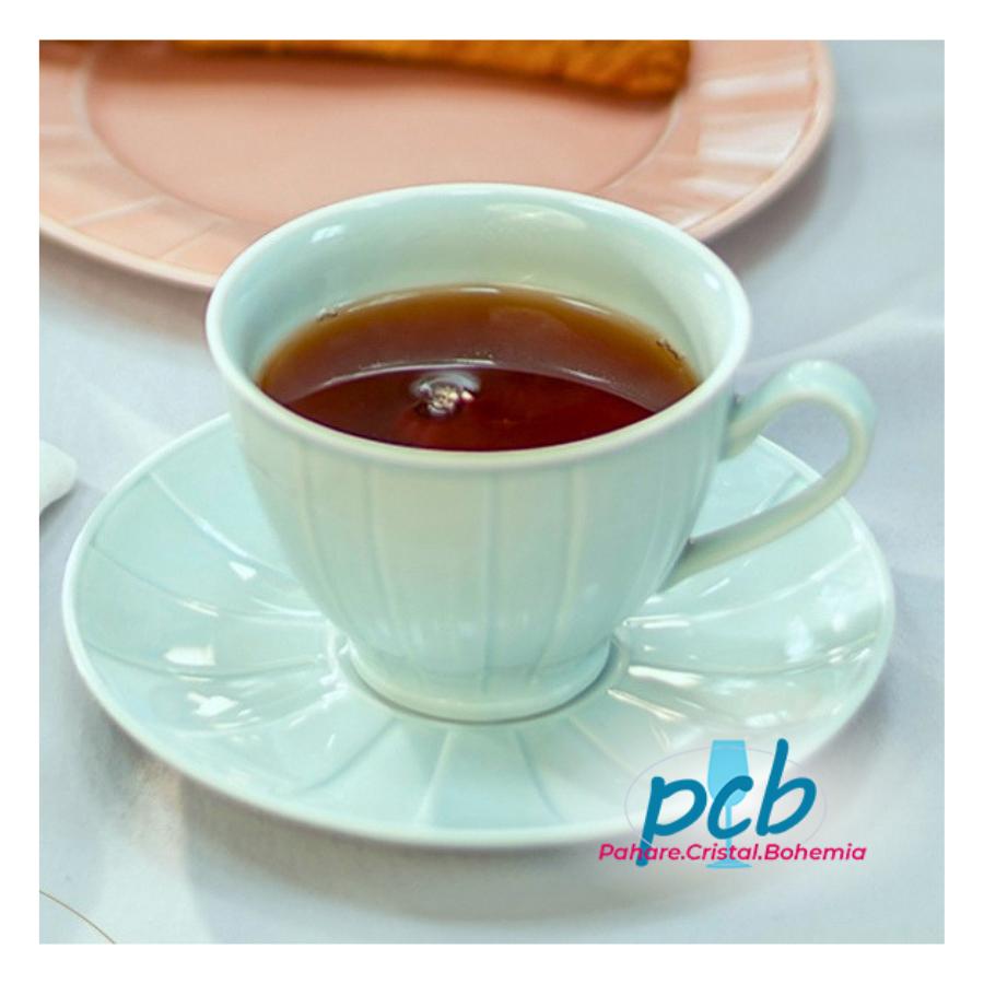 OCTAVIA MINT – Serviciu de ceai/cafea din portelan 250 ml - 6 persoane (12 piese)