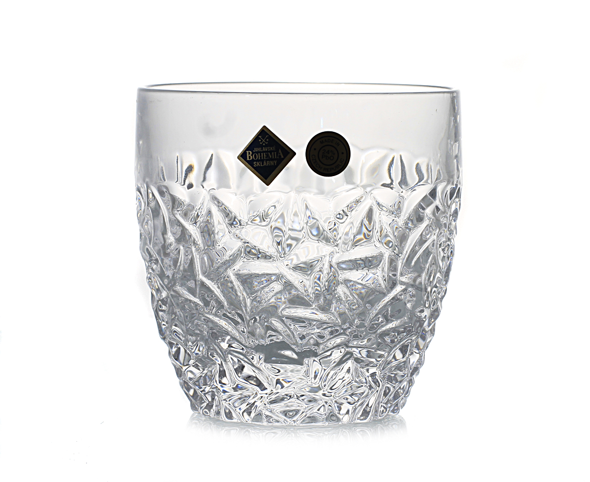 NICOLETTE – Set 6 pahare de whisky din cristal, 350 ml