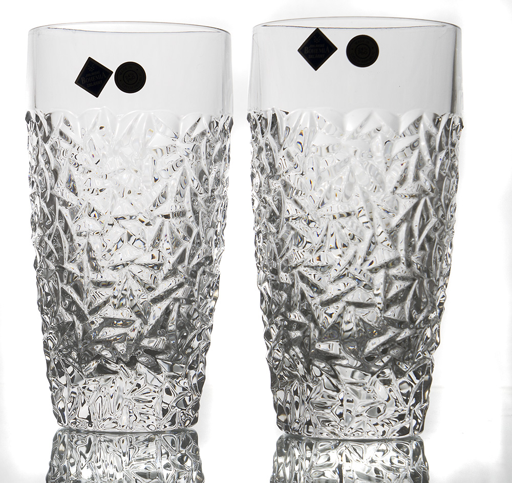 NICOLETTE – Set 6 pahare pentru apă/suc din cristal, 430 ml