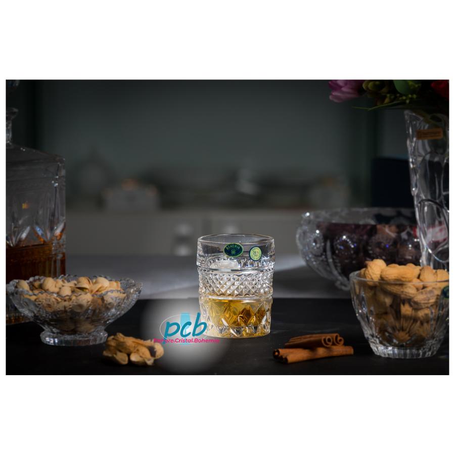 MADISON – Set 6 pahare de whisky din cristal Bohemia, 240 ml