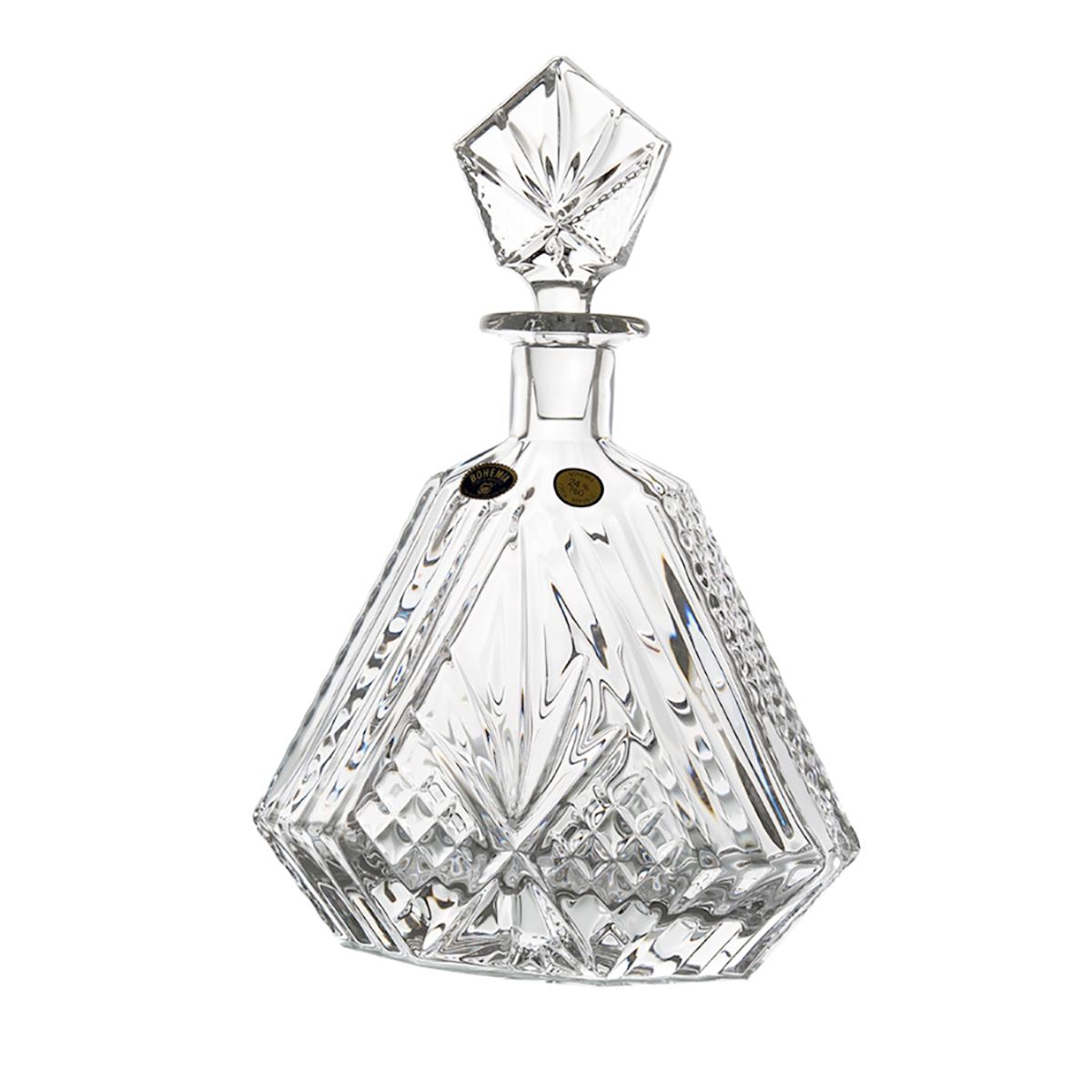 ALEXANDRA – Decantor de sherry din cristal Bohemia, 550 ml