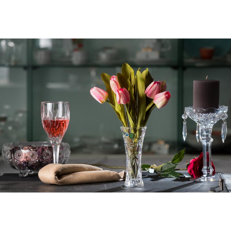 Vază din cristal evazată, 15 cm