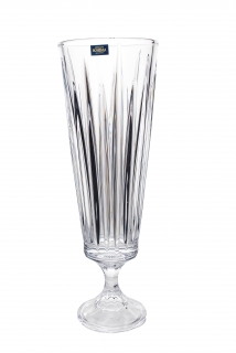 VENUS NEW NOVA - Vaza sticla cristalina cu picior 37 cm