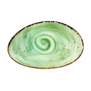 ANDALUZ  Platou oval verde portelan 30 cm
