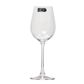 COLUMBA OPTIC - Set 6 pahare sticla cristalina vin alb 400 ml