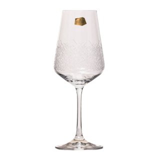 SANDRA FROZEN - Set 6 pahare sticla cristalina vin 350 ml