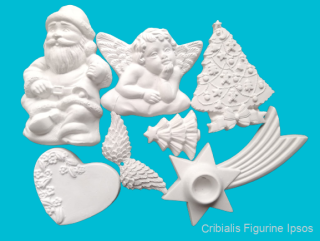 Set figurine din ipsos Iarna Oferta Cribialis