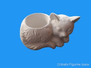 Figurine din ipsos Pisica 3d