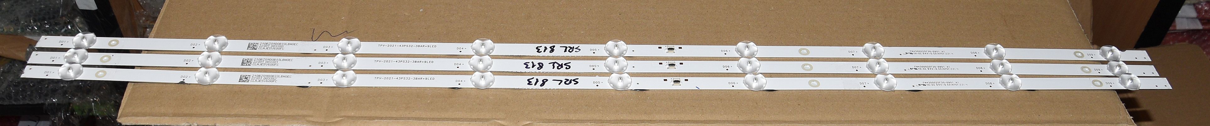 TPV-2021-43PS32-3BAR*9LED = FN430002SF30-0901 A1 - pozitia SRL813 PX312